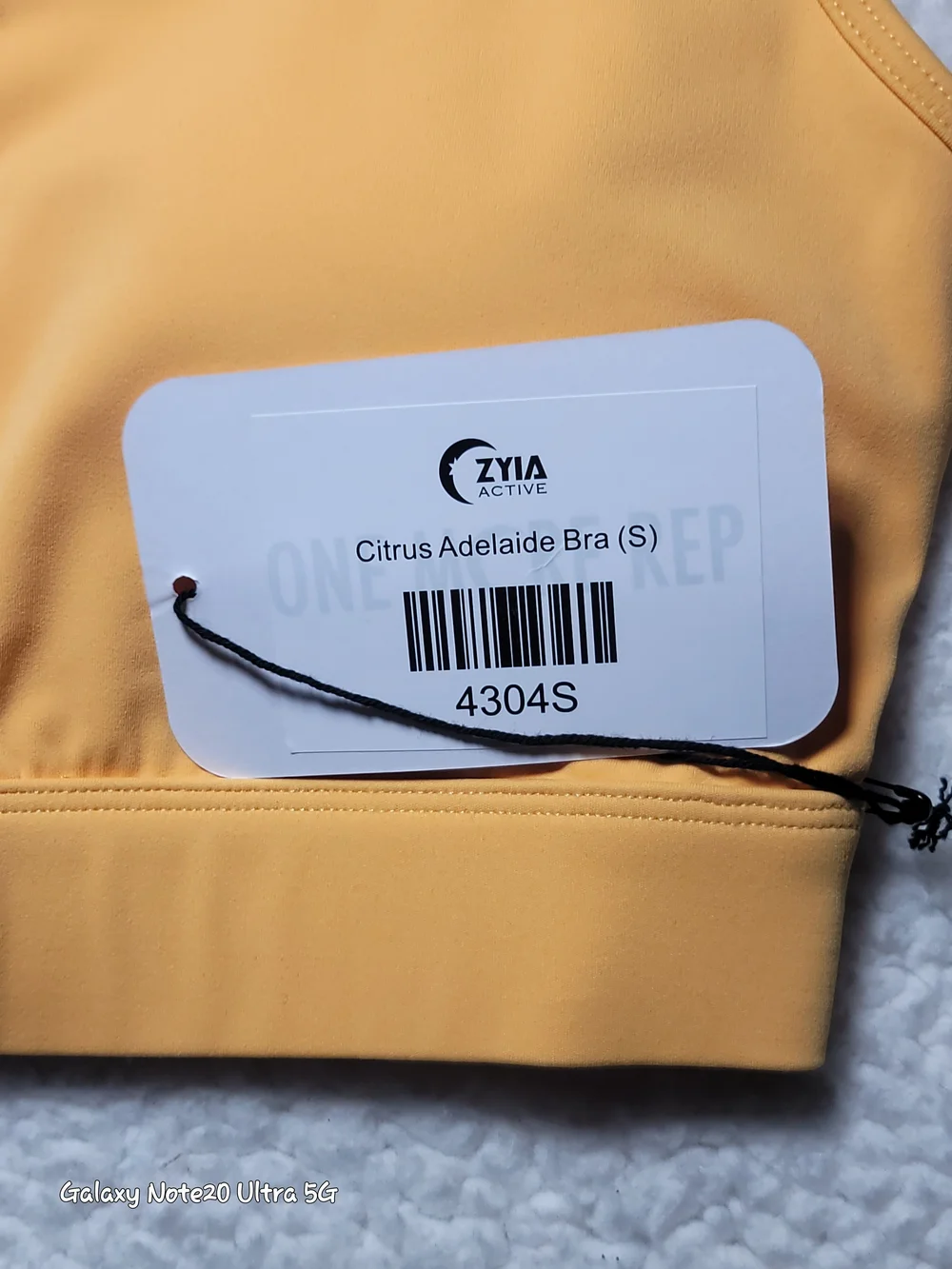 Zyia Active NWT Citrus Adelaide Sports Bra Color Block Yellow White Size S